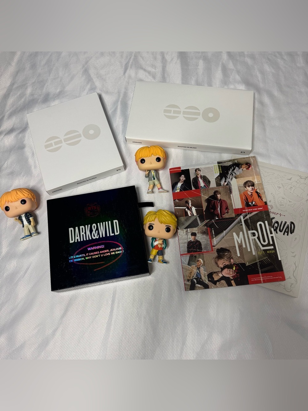 BTS ARIRANG, Dark & Wild, BTS Funko Pops, Stray Kids Miroh & A.C.E mad squad